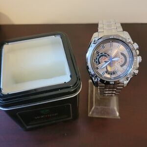 New Rose Gold Weide Sport Men's Fashion Watch with box